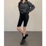 ダブルシャーリング スタンドネック ショート丈ブルゾン | VIVID LADY | 詳細画像32