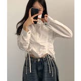 ダブルシャーリング スタンドネック ショート丈ブルゾン | VIVID LADY | 詳細画像8