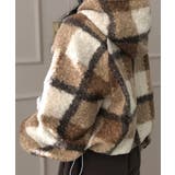 チェック柄 もこもこボア フーディーブルゾン | VIVID LADY | 詳細画像19