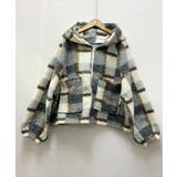 チェック柄 もこもこボア フーディーブルゾン | VIVID LADY | 詳細画像22