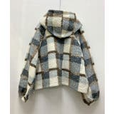 チェック柄 もこもこボア フーディーブルゾン | VIVID LADY | 詳細画像25