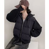 ニットスリーブ ドッキング ハイブリッド中綿ブルゾン | VIVID LADY | 詳細画像16