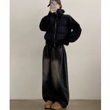 ニットスリーブ ドッキング ハイブリッド中綿ブルゾン | VIVID LADY | 詳細画像18