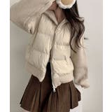 ニットスリーブ ドッキング ハイブリッド中綿ブルゾン | VIVID LADY | 詳細画像4