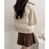 ニットスリーブ ドッキング ハイブリッド中綿ブルゾン | VIVID LADY | 詳細画像5