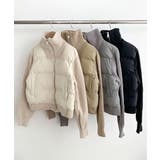 ニットスリーブ ドッキング ハイブリッド中綿ブルゾン | VIVID LADY | 詳細画像19