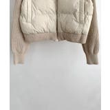 ニットスリーブ ドッキング ハイブリッド中綿ブルゾン | VIVID LADY | 詳細画像28