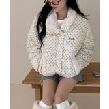 ドット柄 ボアポケット ショートダウンジャケット | VIVID LADY | 詳細画像5