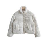 ドット柄 ボアポケット ショートダウンジャケット | VIVID LADY | 詳細画像10