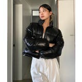 グロッシー ハイネック ショートダウンジャケット | VIVID LADY | 詳細画像2