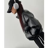 グロッシー ハイネック ショートダウンジャケット | VIVID LADY | 詳細画像15