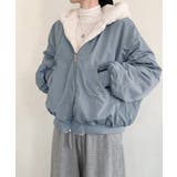 リバーシブル フード付きボリュームブルゾン ジャケット | VIVID LADY | 詳細画像1