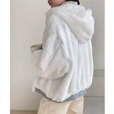 リバーシブル フード付きボリュームブルゾン ジャケット | VIVID LADY | 詳細画像14