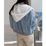 リバーシブル フード付きボリュームブルゾン ジャケット | VIVID LADY | 詳細画像16