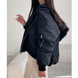 リバーシブル フード付きボリュームブルゾン ジャケット | VIVID LADY | 詳細画像27