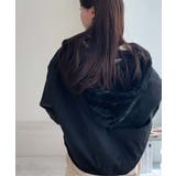 リバーシブル フード付きボリュームブルゾン ジャケット | VIVID LADY | 詳細画像31