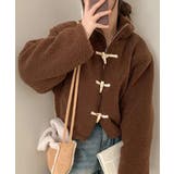 ブラウン | 2WAYリバーシブル ボア&キルティングアウター | VIVID LADY