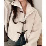 アイボリー | 2WAYリバーシブル ボア&キルティングアウター | VIVID LADY