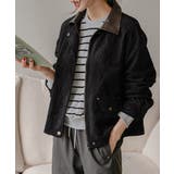 フェイクレザー襟付き スエードライク ブルゾンジャケット | VIVID LADY | 詳細画像14