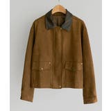 フェイクレザー襟付き スエードライク ブルゾンジャケット | VIVID LADY | 詳細画像20