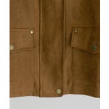 フェイクレザー襟付き スエードライク ブルゾンジャケット | VIVID LADY | 詳細画像23