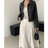 クロップド丈 フェイクレザージャケット | VIVID LADY | 詳細画像6