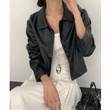 クロップド丈 フェイクレザージャケット | VIVID LADY | 詳細画像14