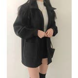 パフスリーブ ミドル丈 シンプルコートジャケット | VIVID LADY | 詳細画像15