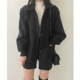 パフスリーブ ミドル丈 シンプルコートジャケット | VIVID LADY | 詳細画像18