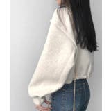 パフスリーブ ショート丈 スタンドネックブルゾン | VIVID LADY | 詳細画像6