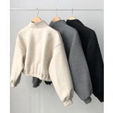 パフスリーブ ショート丈 スタンドネックブルゾン | VIVID LADY | 詳細画像31