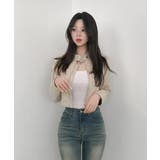 スエードタッチ クロップド丈 ライダース風ジャケット | VIVID LADY | 詳細画像14 