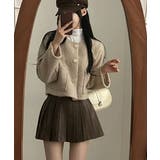 ゴールドボタン クロップドボアジャケット | VIVID LADY | 詳細画像12