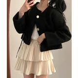 ゴールドボタン クロップドボアジャケット | VIVID LADY | 詳細画像21