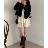 ゴールドボタン クロップドボアジャケット | VIVID LADY | 詳細画像24