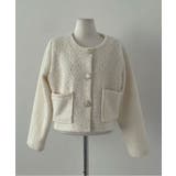 ゴールドボタン クロップドボアジャケット | VIVID LADY | 詳細画像27