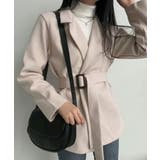 ウエストベルト付 ライトテーラードジャケット | VIVID LADY | 詳細画像3