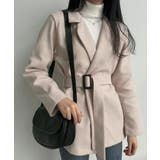 ウエストベルト付 ライトテーラードジャケット | VIVID LADY | 詳細画像1