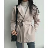 ウエストベルト付 ライトテーラードジャケット | VIVID LADY | 詳細画像5