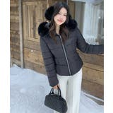 取り外し可能ファー付 フーデッドダウンジャケット | VIVID LADY | 詳細画像2 