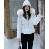 取り外し可能ファー付 フーデッドダウンジャケット | VIVID LADY | 詳細画像5 