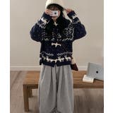 ノルディック柄トグルボタンニットカーディガン | VIVID LADY | 詳細画像6 