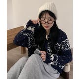 ノルディック柄トグルボタンニットカーディガン | VIVID LADY | 詳細画像9 