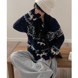 ノルディック柄トグルボタンニットカーディガン | VIVID LADY | 詳細画像10 