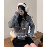 ノルディック柄トグルボタンニットカーディガン | VIVID LADY | 詳細画像12 