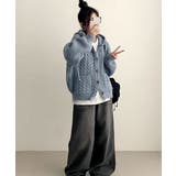 ケーブル編みフード付きニットカーディガン | VIVID LADY | 詳細画像18 