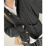 ケーブル編みフード付きニットカーディガン | VIVID LADY | 詳細画像22 