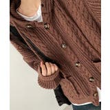 ケーブル編みフード付きニットカーディガン | VIVID LADY | 詳細画像4 