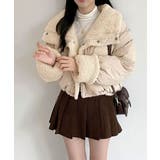 リバーシブル ボア襟 ショート丈 中綿ジャケット | VIVID LADY | 詳細画像3