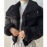 リバーシブル ボア襟 ショート丈 中綿ジャケット | VIVID LADY | 詳細画像7